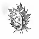 rick and Morty  tattoo design idea