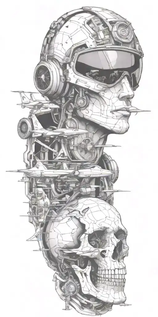 reconnaissance UAV operator of the Air Force tattoo design idea
