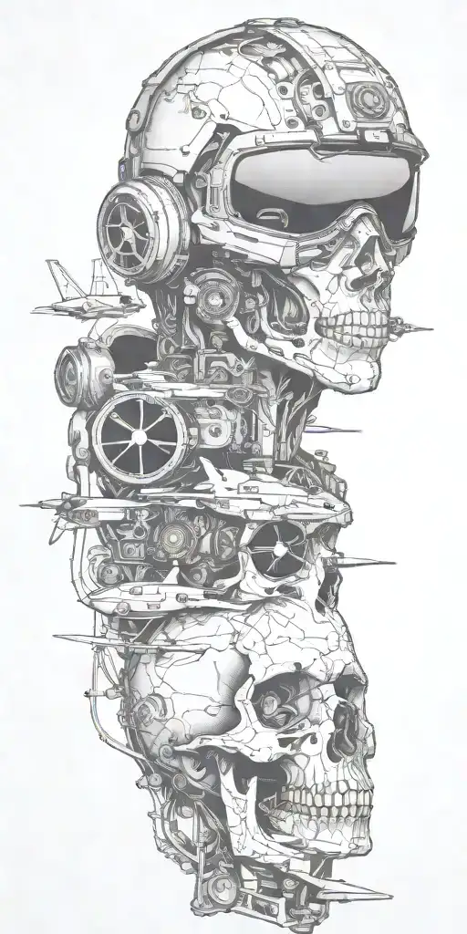 reconnaissance UAV operator of the Air Force tattoo design idea