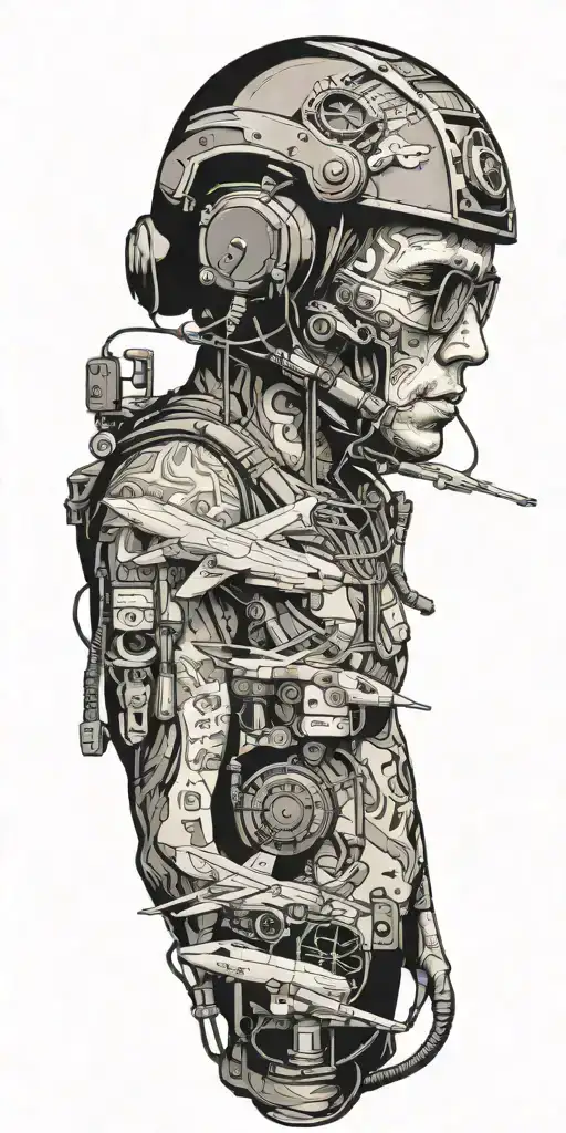reconnaissance UAV operator of the Air Force tattoo design idea