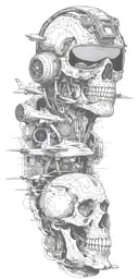 reconnaissance UAV operator of the Air Force tattoo design idea