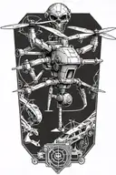 intelligence operator UAV L I N" tattoo design idea