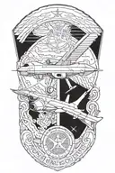 reconnaissance UAV operator of the Air Force tattoo design idea