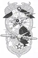 reconnaissance UAV operator of the Air Force tattoo design idea