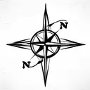Compass with "Always yours"  tattoo design idea