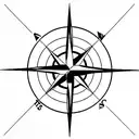 Compass with "Always yours"  tattoo design idea