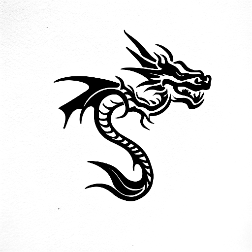 Dragon tattoo design idea