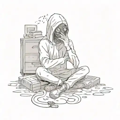 Anxiety tattoo design idea