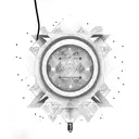 hanging light bulbs  tattoo design idea