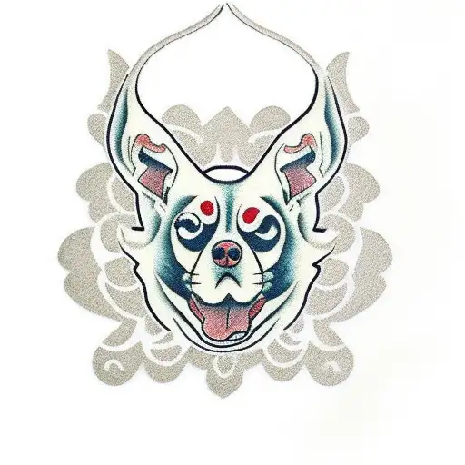 basenji  tattoo design idea