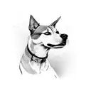 basenji  tattoo design idea
