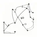 'W' and aries constellation tattoo design idea