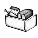 tool box, cheese, wine,  tattoo design idea