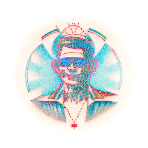 6 computer chips on a circuit board tattoo design idea