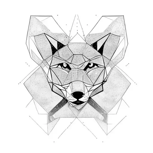 Leone con Lupo e Falco semplice tattoo design idea