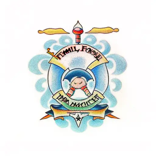 family tattoo with Lucas, Noah and Franco names tattoo design idea