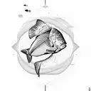 ichthys fish tattoo design idea