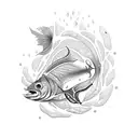 ichthys fish tattoo design idea