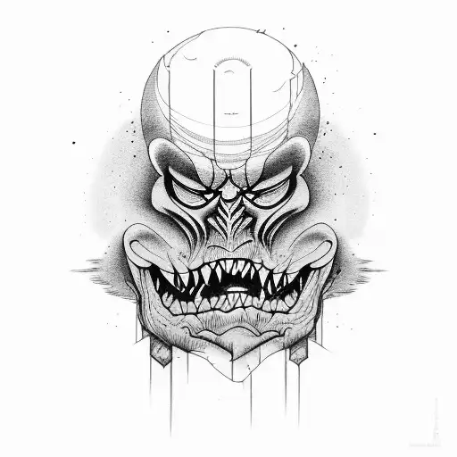 depression. anger tattoo design idea