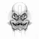 depression. anger tattoo design idea