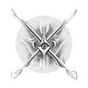 Trident tattoo design idea