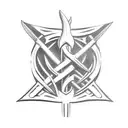 Trident tattoo design idea