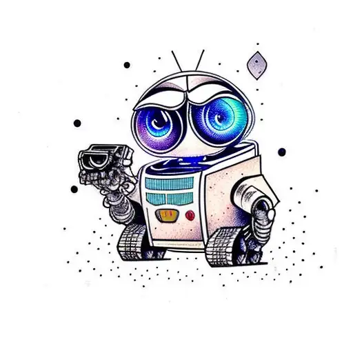 wall-e tattoo design idea