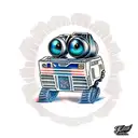wall-e tattoo design idea