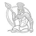 zulu warrior tattoo design idea