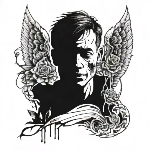 memorial for deceased brother to suicide tattoo design idea