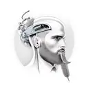 barber and Programmer remix tattoo design idea
