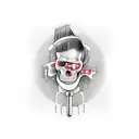 barber and Programmer remix tattoo design idea