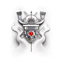 barber and Programmer remix tattoo design idea