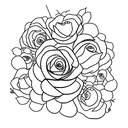  Xbox controller and flowers around it, girly tattoo design idea