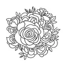  Xbox controller and flowers around it, girly tattoo design idea