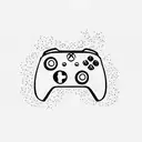 floral, Xbox controller tattoo design idea