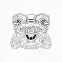 floral, Xbox controller, Cerberus tattoo design idea