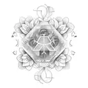  Xbox controller and flowers around it, girly tattoo design idea