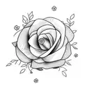  Xbox controller and flowers around it, girly tattoo design idea