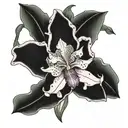 Cattleya trianae tattoo design idea