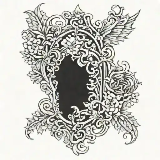 Blackout tattoo design idea