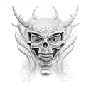 anatomy of a demon tatto tattoo design idea