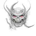 anatomy of a demon tatto tattoo design idea