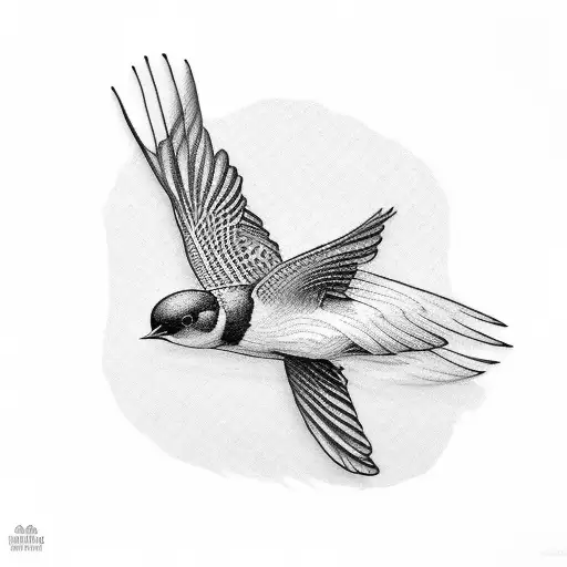 Swallow Bird tattoo design idea