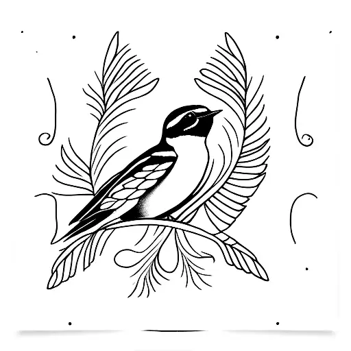 Swallow Bird tattoo design idea