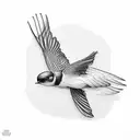 Swallow Bird tattoo design idea