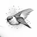 Swallow Bird tattoo design idea