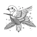 Swallow Bird tattoo design idea