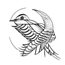 Swallow Bird tattoo design idea