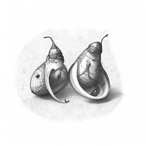 2 peas in a pod tattoo design idea